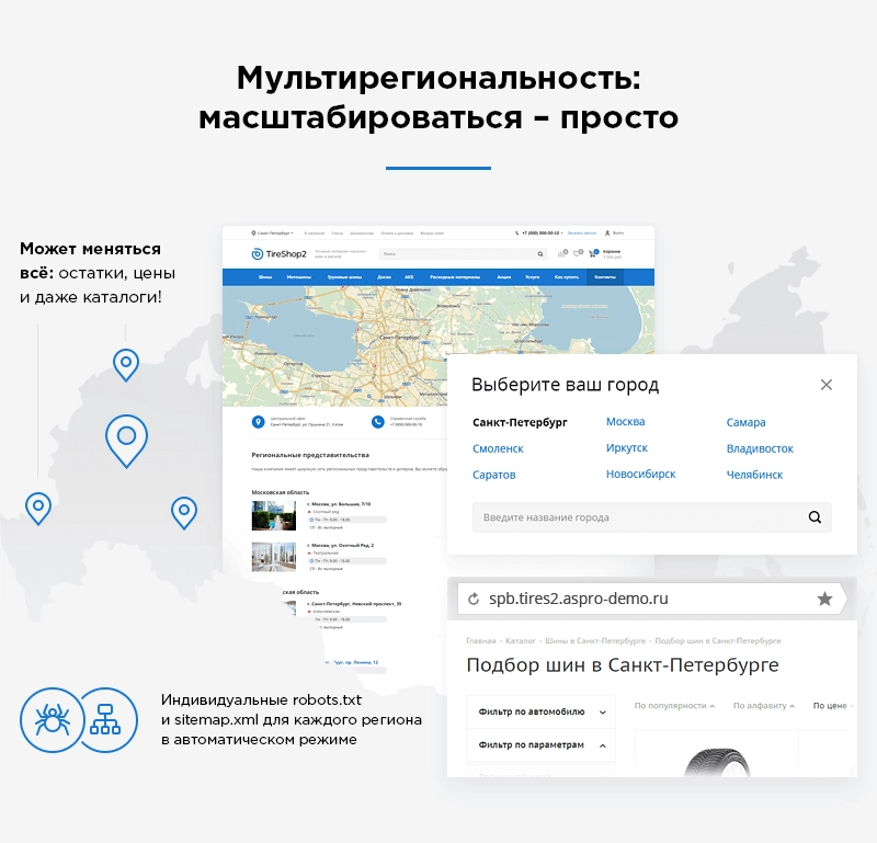 Аспро Шины и диски - готовый интернет магазин