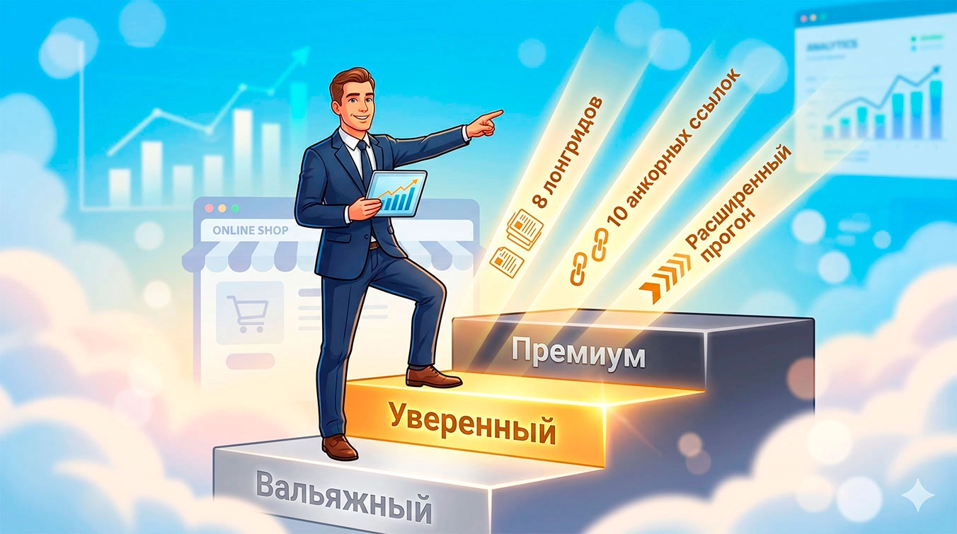 Тарифные пакеты SEO продвижения Уверенный оптимальный выбор