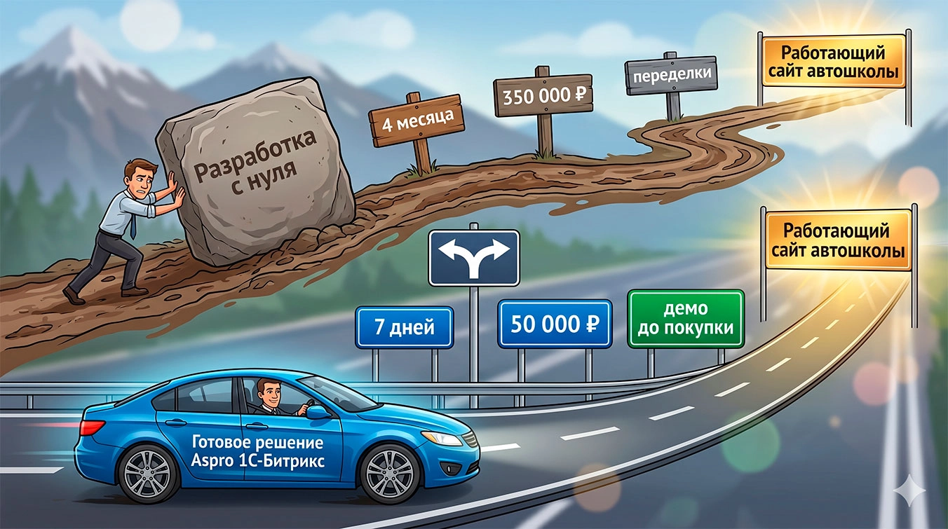 Запуск сайта автошколы Запуск сайта автошколы