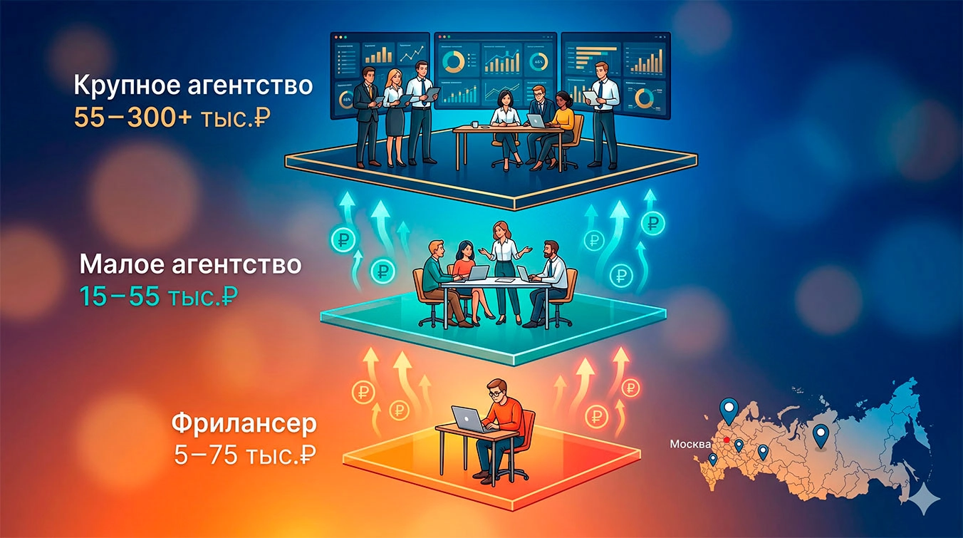 Три уровня цен SEO на российском рынке в 2026 году