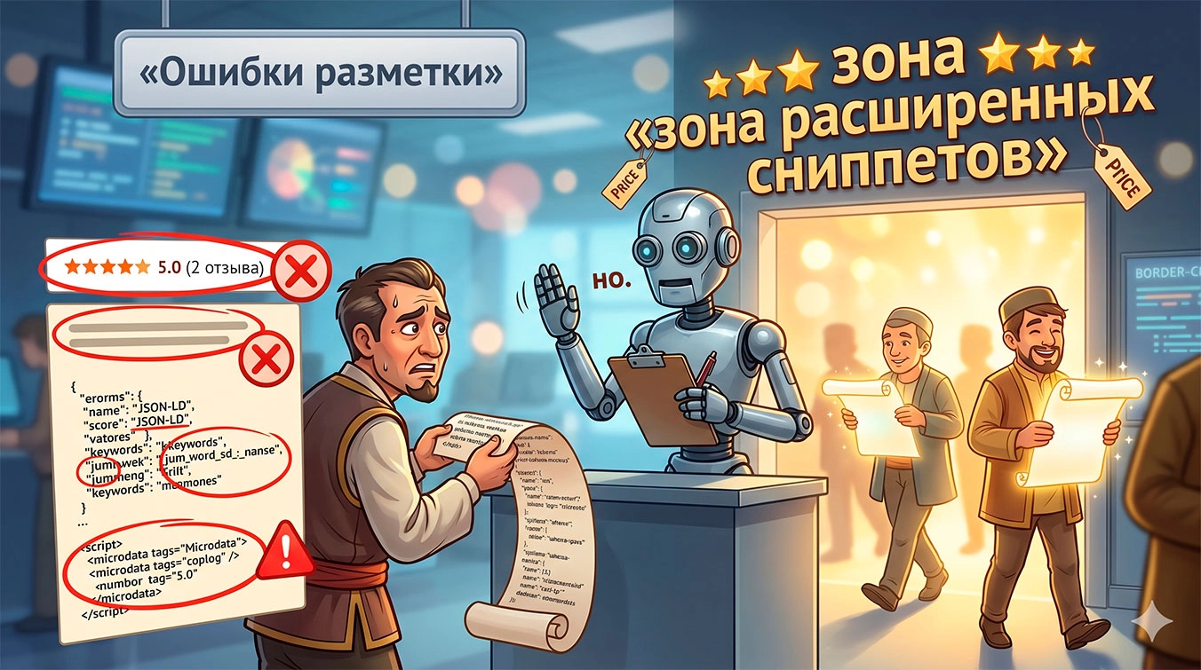 Разметка есть, а звёздочек нет