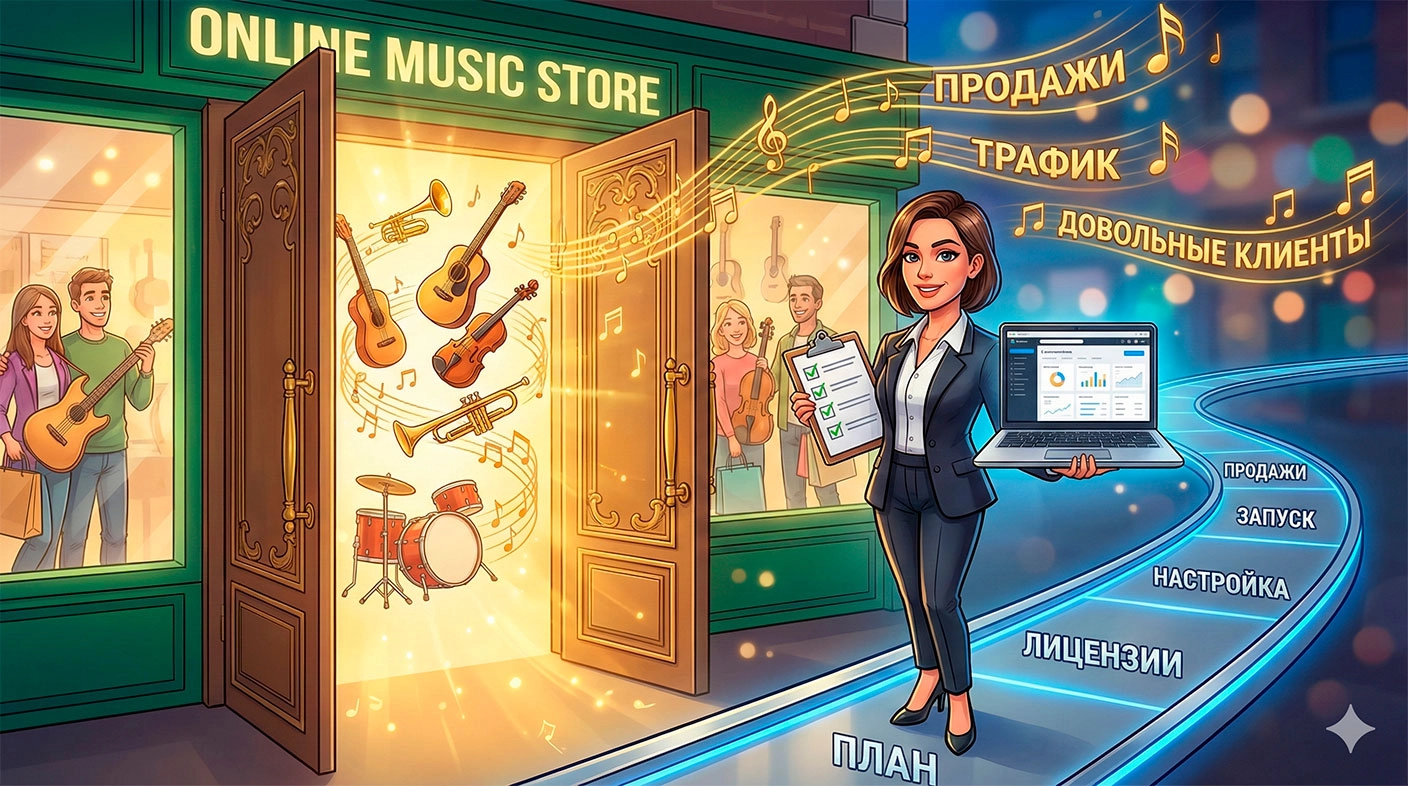 Интернет-магазин музыкальных инструментов