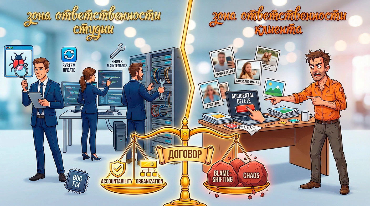 Границы ответственности веб-студии