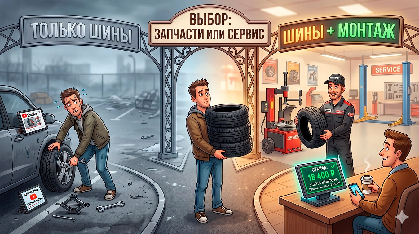 Шиномонтаж как доп. услуга