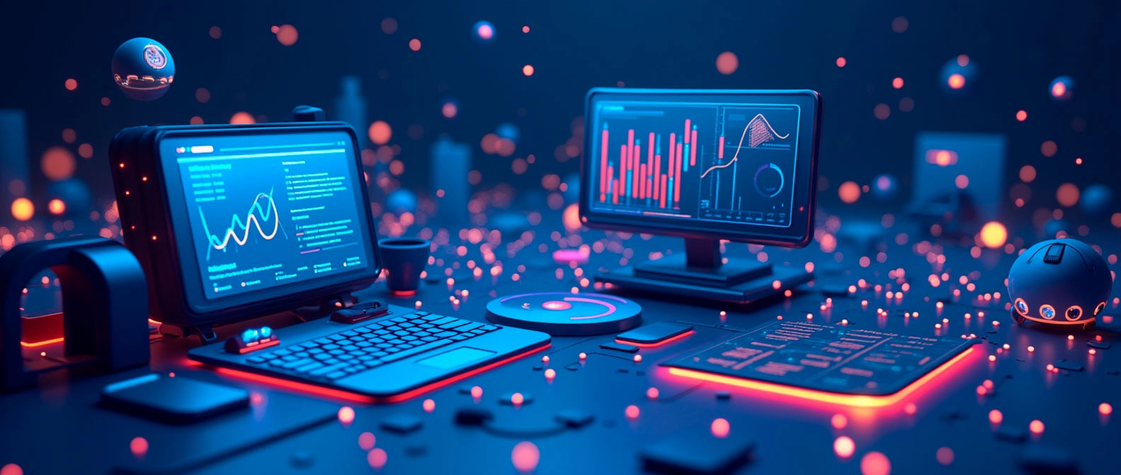 Футуристичный дашборд успешного интернет-магазина