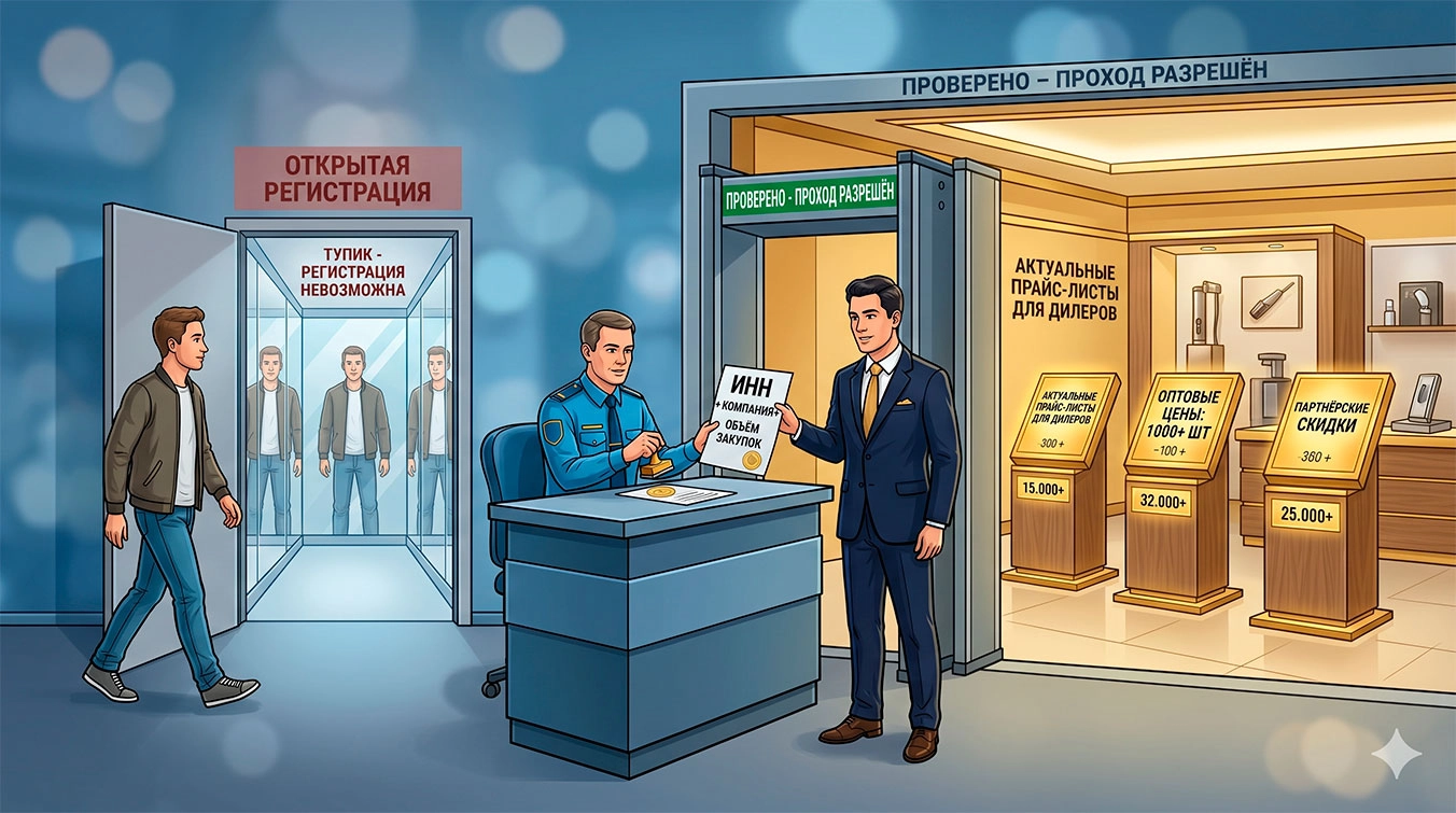 Регистрация дилера