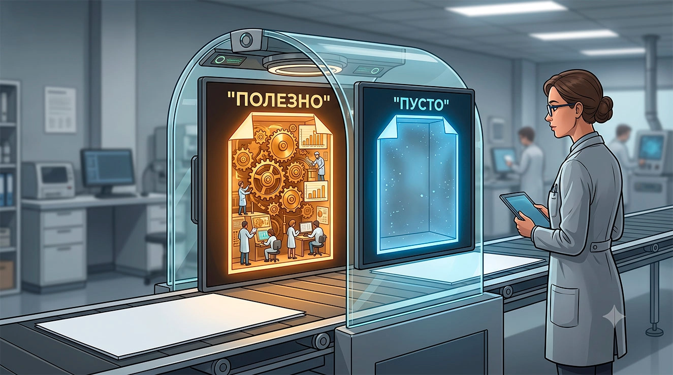 Как поисковая система отличает пустой текст от полезного