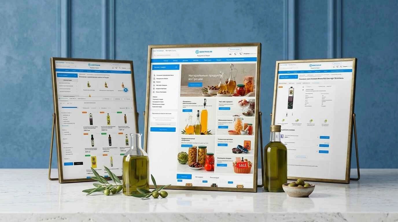 Главная страница интернет-магазина греческих продуктов Greek Food