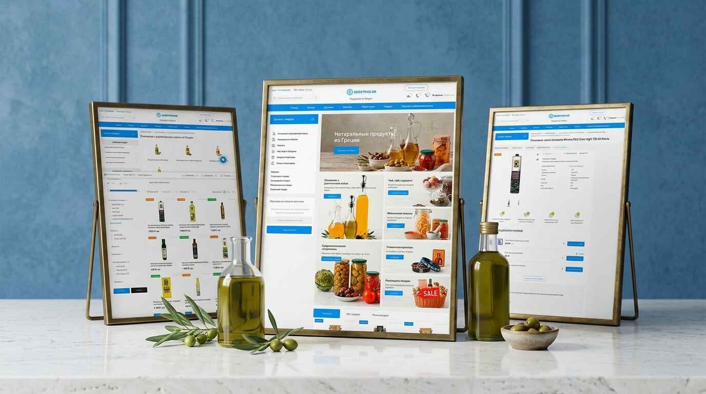 Главная страница интернет-магазина греческих продуктов Greek Food